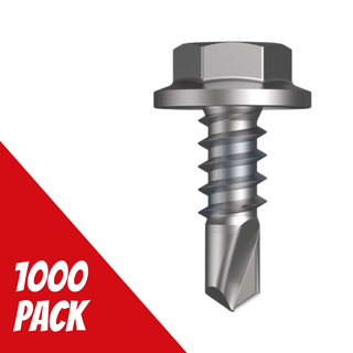 SDM Flanged Hex Screw 8gx12mm CL4 Pk1000