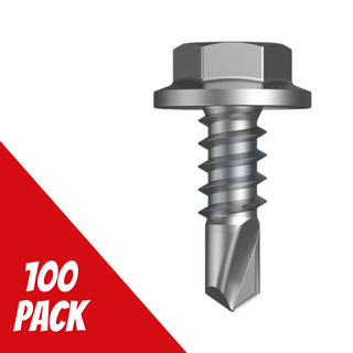 SDM Flanged Hex Screw 8gx12mm CL4 Pk100