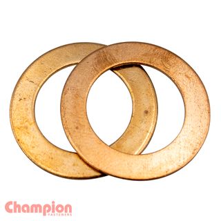 Washers Flat Copper 9/16x15/16x20G Pk100