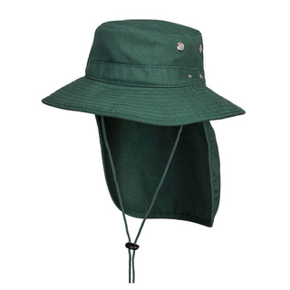 Wide Brim Hat Strap & Flap Green 2XL/3XL