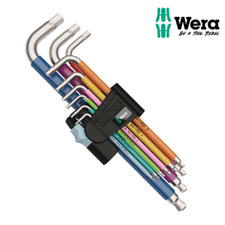 Wera S/S Hex L-Key Set B/E Metric 9 Pce
