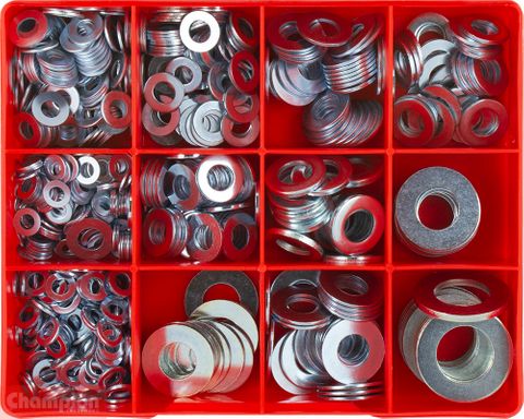 Champion Kit Steel Flat Washers Assort