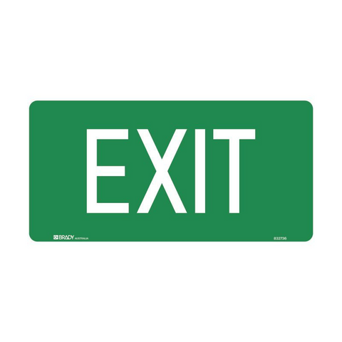 Sign Exit & Evac - Exit Lum Metal