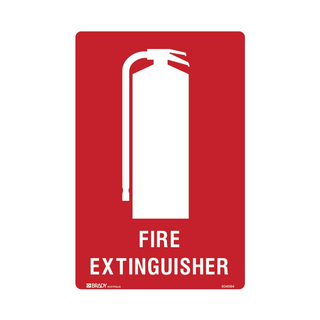 Sign Fire Extinguisher 450mmx300mm Metal