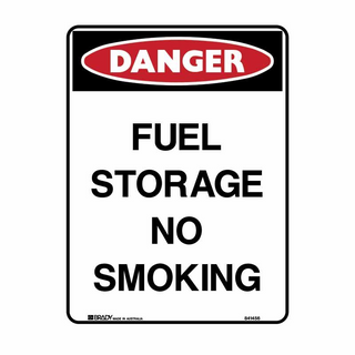 Sign Fuel & No Smoking 300x225mm Metal