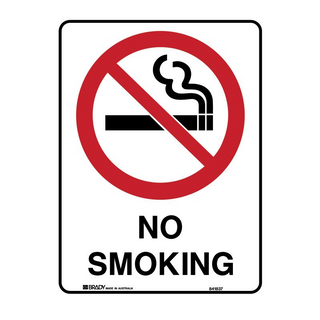 Sign No Smoking 600mmx450mm Metal