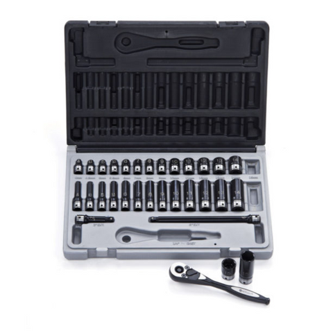 Socket Set Dual Action 1/4_Dr 31Pce S/D