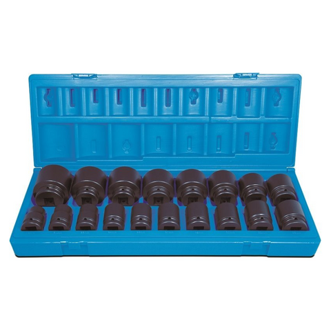 Impact Socket Set 3/4_Dr 18Pce Met STD