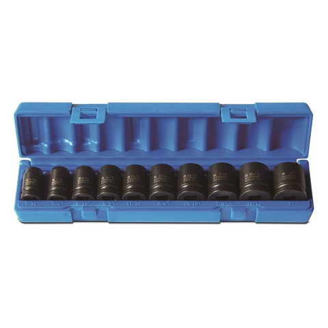 Impact Socket Set 1/2_Dr 10Pce Imp STD