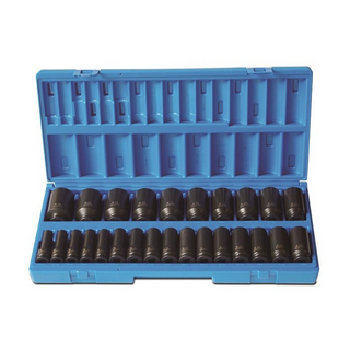 Impact Socket Set 1/2_Dr 26Pce Met Deep