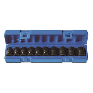 Impact Socket Set 1/2_Dr 10Pce Met STD