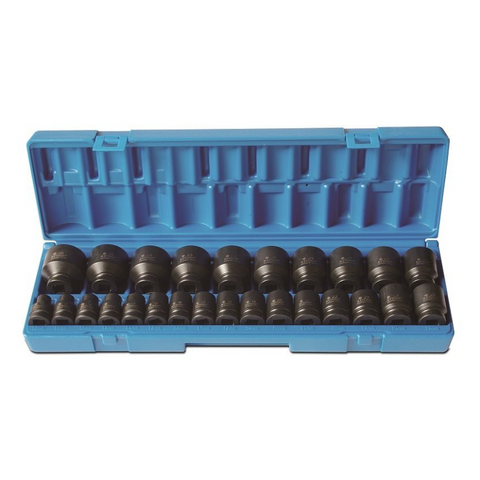 Impact Socket Set 1/2_Dr 26Pce Met STD