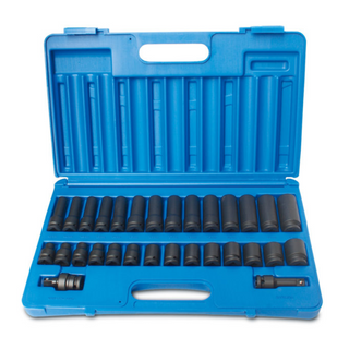 Impact Socket Set 1/2_Dr 30Pce Met S/D