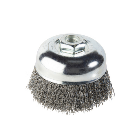 Cup Brush 75mm Crimped Wire