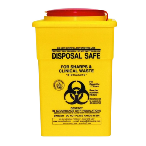 Sharps & Waste Disposal Container 2L