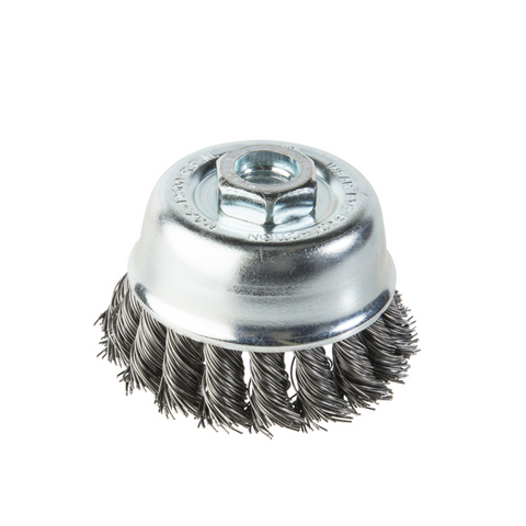 Cup Brush 75mm Twist Knot (Carded)