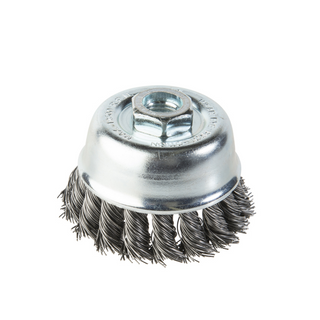 Cup Brush 75mm Twist Knot (Carded)