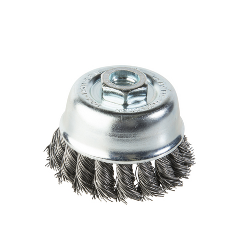 Cup Brush 75mm Twist Knot S/S 316