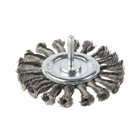 Wire Wheel 75mm Twist Knot Arbor