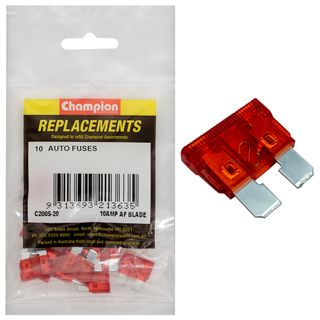 Champion Fuses Blade 10AMP Red Pk10