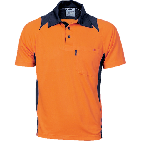 Mircomesh Polo Shirt S/S O/Navy - XL