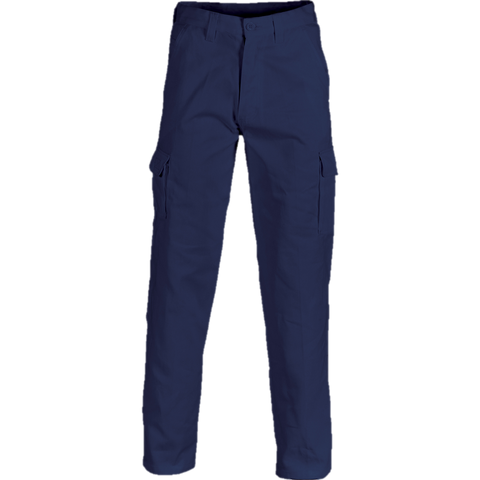 Trouser Cotton Drill Cargo Navy - 102R