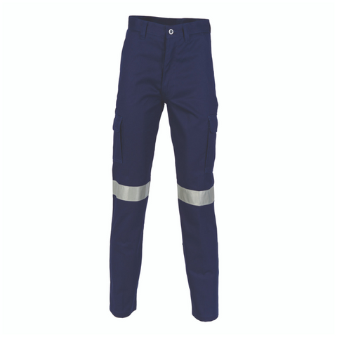 Trouser Cargo Navy Reflective Tape 107S