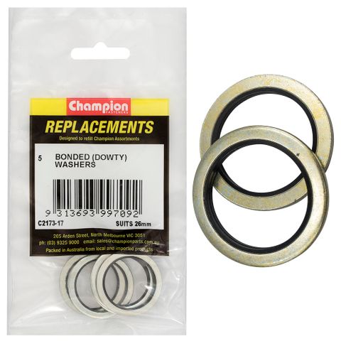 Champion Kit Dowty Washers 26mm Pk5