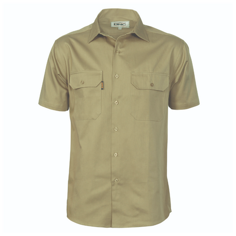 Cool Breeze Work Shirt S/S Khaki - 2XL