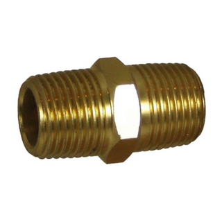 Hex Nipple 3/8 BSP x 3/8 NPT No.27