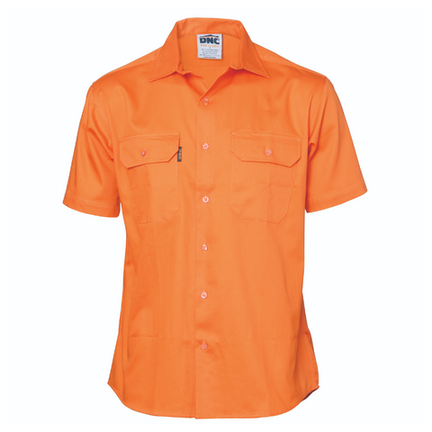 Cool Breeze Work Shirt S/S Orange - M