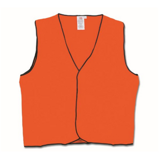 Safety Vest Hi-Vis Class D Orange - 3XL