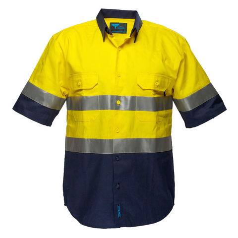 Shirt S/S Hi-Vis Tape 2-Tone Y/Navy S