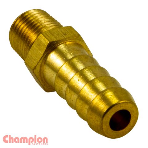 Brass Hose Tail Straight Male 3/4x3/4