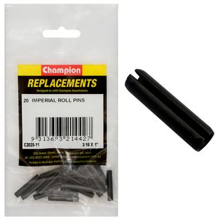 Champion Kit Roll Pins 3/16 x 1 Pk20