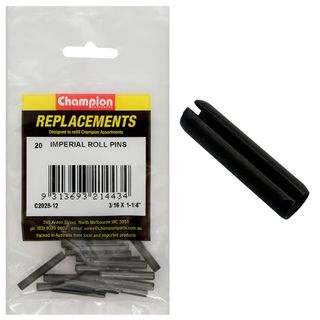 Champion Kit Roll Pins 3/16 x 1-1/4 Pk20