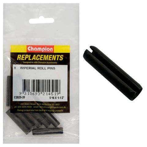 Champion Kit Roll Pins 5/16 x 1-1/2 Pk8