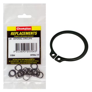 Champion Kit External Circlips 7/16 Pk20