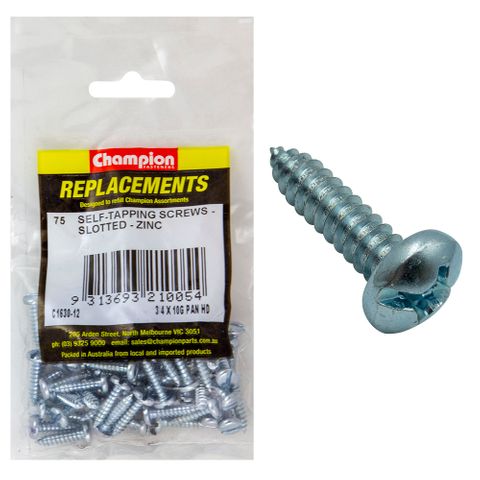 Self Tapp Screws Pan Combo 4.8x19mm Zinc