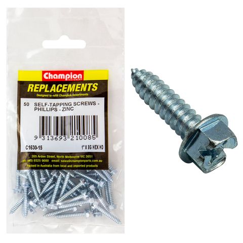 Self Tapp Screws Hex Combo 4.2x25mm Zinc