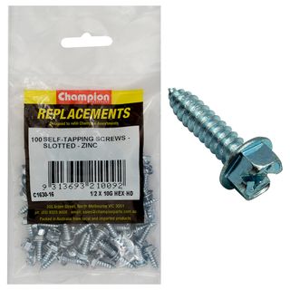 Self Tapp Screws Hex Combo 4.8x13mm Zinc