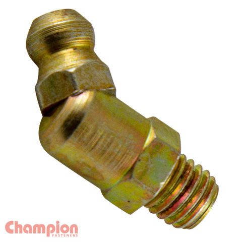 Grease Nipples 1/4 UNF 45 Degree Pk25