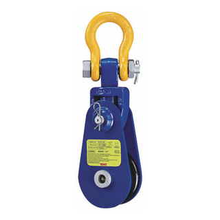 Snatch Block w/Shackle Head Yoke 2T 75mm