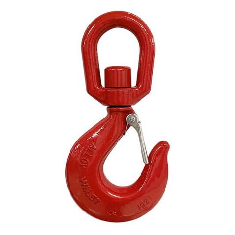 Hoist Hook Alloy Eye w/Swivel & Latch 5T