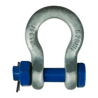 Bow Shackle Grade S Safety 22mm 6.5T Gal