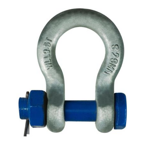 Bow Shackle Grade S Safety 10mm 1T Gal