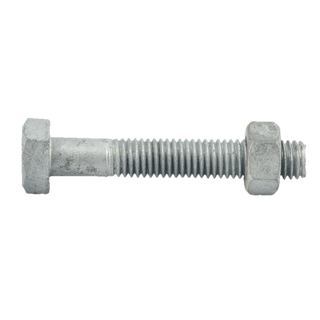 Hex Bolt & Nut M6 x 20mm Gal 4.6