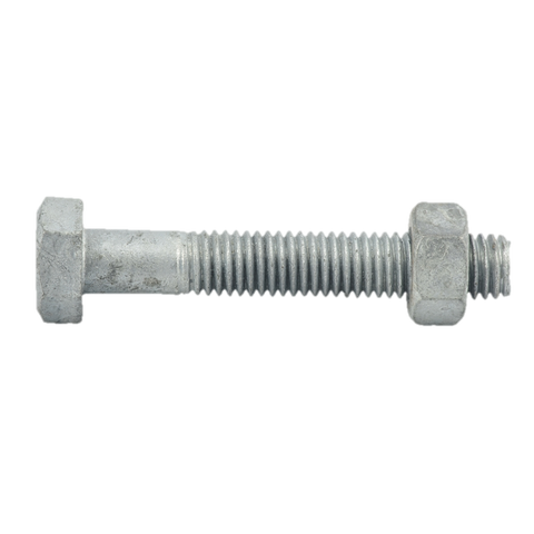 Hex Bolt & Nut M6 x 20mm Gal 4.6