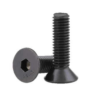 Csk Head Skt Screw 3/4x3 Unc Black