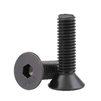 Csk Head Skt Screw 3/4x3-1/2 Unc Black